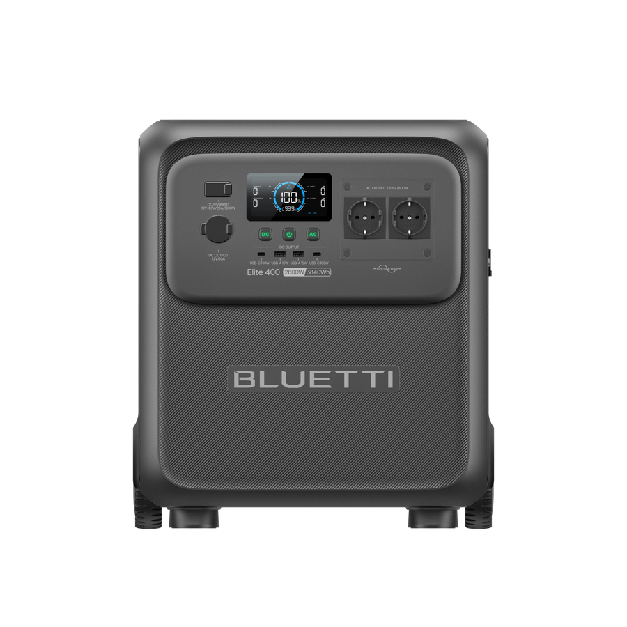 bluetti elite 400 manufacturer product image; EU store configuration