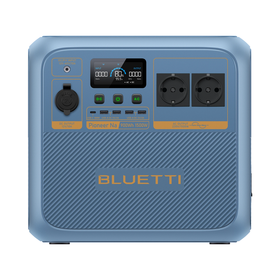 bluetti pioneer na manufacturer product image; EU store configuration